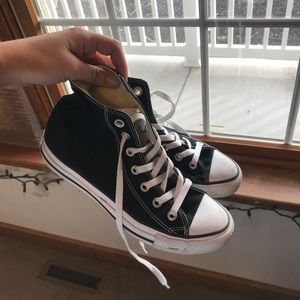 Converse high tops in black